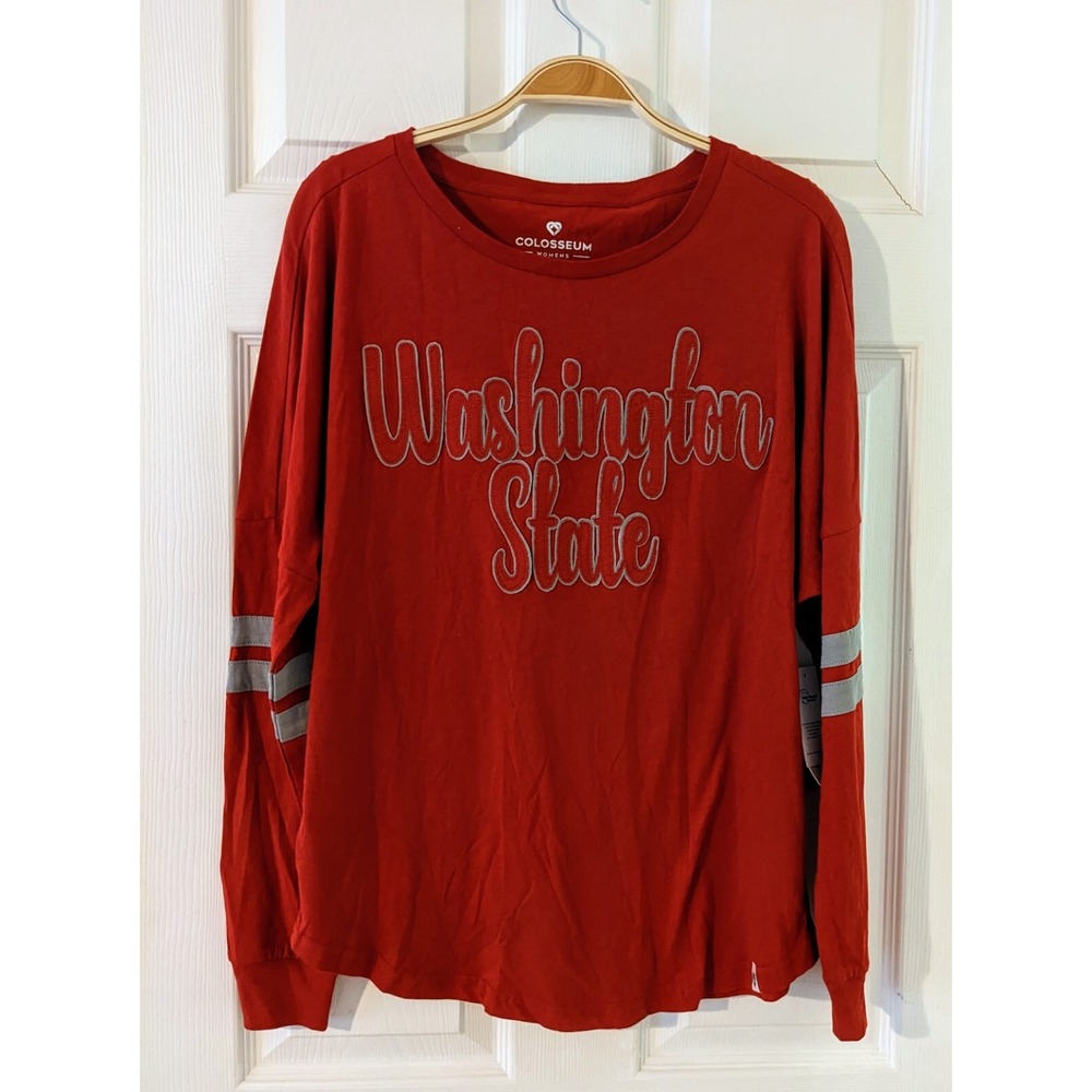 Washington‎ State Cougars Colosseum Womens Long Sleeve T-Shirt Size S NWT